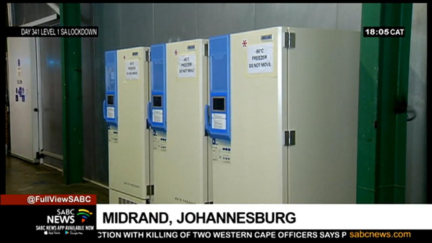 在SABC新闻中，融化-86℃低温冷冻柜用于SA的COVID-19疫苗储存